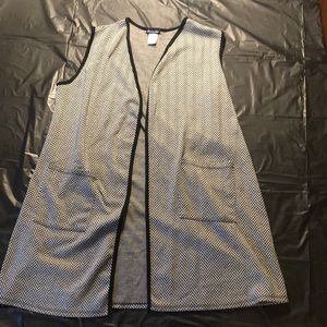 Long open vest